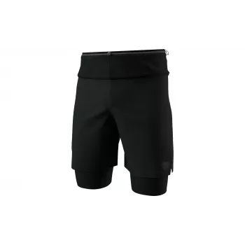 Short 2 en 1 Salewa Dynafit Ultra, Black Out, taille M