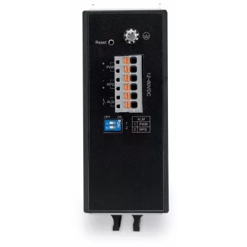 WAGO 852-1106 Industrial Unmanaged Gigabit Ethernet Switch, 8-Port, 10/100/1000 Mbps, DIN-Rail Mount