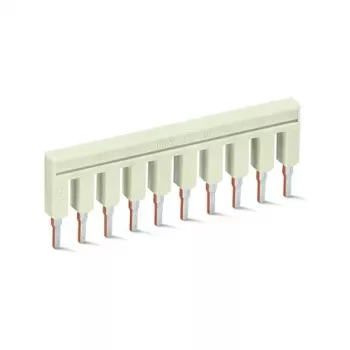 WAGO 2002-410 cavalier Push-in, 10 voies, isolé, gris clair