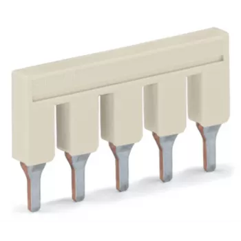 WAGO 2006-405 cavalier Push-in, 5 voies, isolé, gris clair