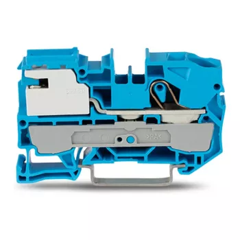 WAGO borne de sectionnement neutre 10 mm² 1 conducteur bleu