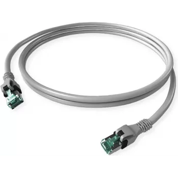 Câble patch push-pull ZVK GMBH DualBoot Cat.6A S/FTP, gris, 7,5 m