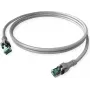 Câble patch push-pull ZVK GMBH DualBoot Cat.6A S/FTP, gris, 7,5 m