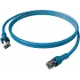Câble patch EasyLan saCon DualBoot S/FTP Cat.6A bleu 5,0m
