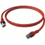 Câble patch push EasyLan CPP1ORARAR0020 DualBoot Cat.6A blindé rouge 2,0m