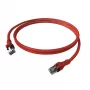 Câble patch EasyLan saCon DualBoot S/FTP rouge 5,00m Cat.6A