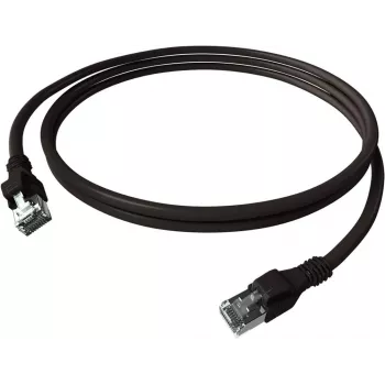 Câble patch push EasyLan CPP1OSASAS0020 DualBoot Cat.6A S/FTP noir 2,0m