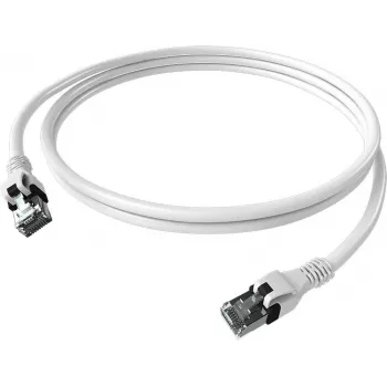 Câble patch EasyLan saCon DualBoot S/FTP blanc 3,00 m Cat.6A