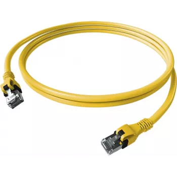 Câble patch EasyLan saCon DualBoot S/FTP Cat.6A jaune 2,0 m