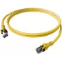 Câble patch EasyLan saCon DualBoot S/FTP Cat.6A jaune 2,0 m