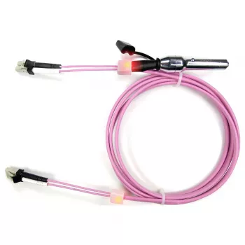 Câble patch fibre optique EASYLAN OM4 10 m LC duplex vers SC duplex LSZH violet