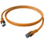 Câble patch EasyLan saCon DualBoot S/FTP orange 5,00 m Cat.6A