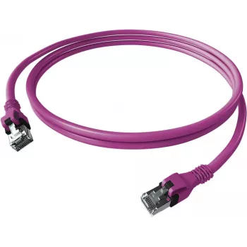 Câble patch EasyLan CPP1OVAVAV0050 DualBoot Push Cat.6A S/FTP blindé violet 5,0 m