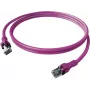 Câble patch EasyLan CPP1OVAVAV0050 DualBoot Push Cat.6A S/FTP blindé violet 5,0 m