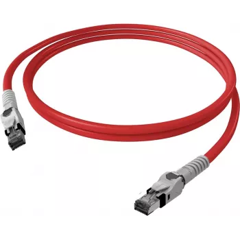 Câble patch EasyLan VarioBoot Cat.6A S/FTP rouge 1,0 m