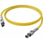 Câble patch EasyLan VarioBoot Cat.6A S/FTP jaune 1,0 m