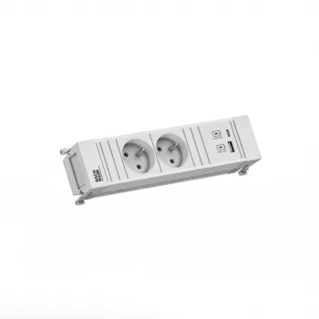 Bachmann POWER FRAME 2x prise Schuko 1x USB A/C 22W 0,2m GST18