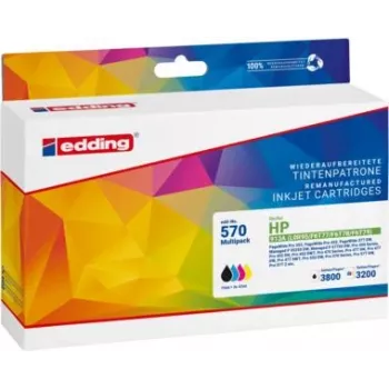 Cartouche d'encre EDDING 18-570 compatible HP 913A noir/cyan/magenta/jaune lot de 4