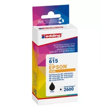 Cartouche d'imprimante noire EDDING EDD-615 compatible avec EPSON 35XL T3591XL