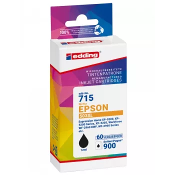Cartouche d'encre compatible EDDING noire pour Epson 503XL T09R1 (18-715)