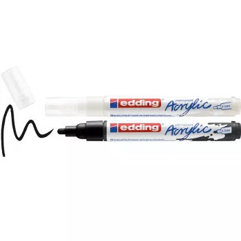 Marqueurs acryliques EDDING 5100 couleurs assorties 2,0 - 3,0 mm, 2 pièces (4-5100-2)