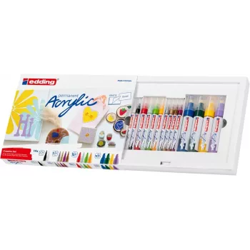 EDDING CS14B ensemble de marqueurs acryliques couleurs assorties 14 pièces (4-CS14B)