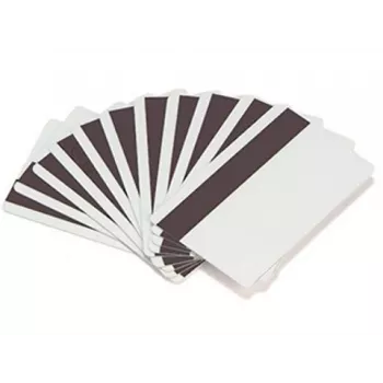 ARTDEV Blank Plastic Card - 30mil 0.76mm with Unprogrammed Lo-Co Magnetic Stripe - White