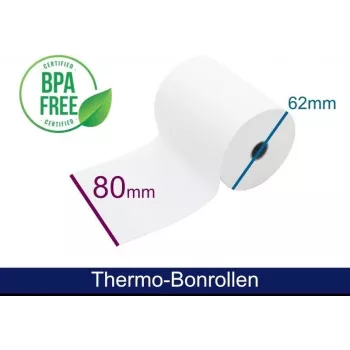 Rouleau de papier thermique ARTDEV 80 mm x 50 m - lot de 1 rouleau