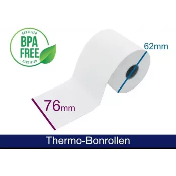 Rouleau thermique ARTDEV 76x62x12 mm blanc 50 m