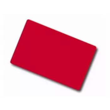 Carte PVC vierge rouge ARTDEV - 30mil 0,76 mm - CR80 - à l'unité