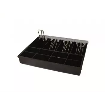 Insert de tiroir-caisse ARTDEV pour AC-3540, noir, 4 compartiments billets & 8 compartiments pièces