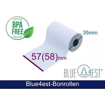 ARTDEV rouleau thermique - 57x35x12 mm B/D max./K blanc 14m Blue4est Blue Eco Paper avec