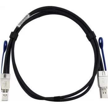 Câble MiniSAS-HD BlueLAN BLUEOPTICS compatible HPE J9734AS, passif, 4x Mini-SAS HD (SFF-8644) vers 4x Mini-SAS HD (SFF-8644), AWG30, 0,5 mètre (J9734AS-BL)