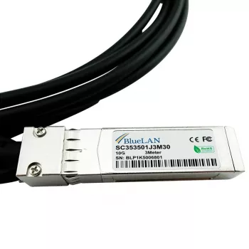 Câble DAC SFP+ BlueLAN 0,5 m BlueOptics compatible SFP-10G-DAC-0.5M-TL-BL