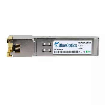 Émetteur-récepteur SFP BlueOptics BO08C28S1 compatible Ruckus E1MG-TX, cuivre RJ45, 1000BASE-T, 100 mètres