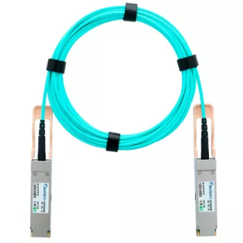 BlueOptics Câble optique actif QSFP+ 40G 15 m compatible avec Ruckus 40G-QSFP-QSFP-AOC-1501