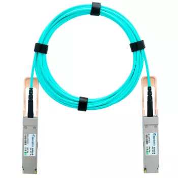 Câble optique actif BlueOPTICS 100G QSFP28 7 m compatible Ruckus 100G-QSFP-QSFP-AOC-0701