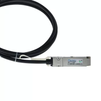 Câble cuivre Direct Attach passif 40G QSFP+ vers QSFP+ 5 m compatible BlueOptics Ruckus (SC252501K5M28)