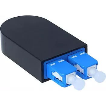 Adaptateur Loopback BlueOptics SC Duplex monomode SM 9/125µm férule céramique bleu