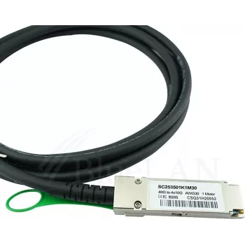 Câble de dérivation cuivre passif à attache directe BlueOptics 40G QSFP vers 4x SFP+ 5m