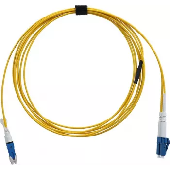 Câble de raccordement fibre optique duplex BlueOptics CS-UPC vers LC-UPC monomode OS2 2 mètres