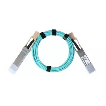 Câble optique actif QSFP BlueOptics compatible Finisar FCBG410QB1C07 (AOC), 40GBASE-SR4, 7 m, 850 nm, MMF