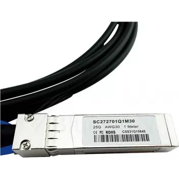 Câble direct attach compatible MikroTik S+DA0002 BlueLAN 10GBASE-CR passif SFP+ vers SFP+, 2 mètres, AWG30 (S+DA0002-BL)