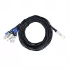 Câble DAC breakout BlueLAN BL292701W3M26 compatible Arista CAB-D-8S-200-2.5 passif 200GBASE-CR8 QSFP-DD vers 8x25GBASE-C 3 m