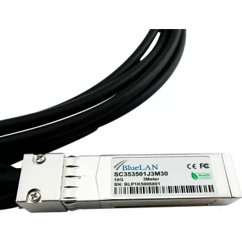 Câble DAC SFP+ BlueLAN compatible Hirschmann 942 280-002, 10G, 1 m