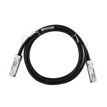 Câble twinaxial passif DAC QSFP+ 40GbE 3 m compatible BlueOptics Ruckus E40G-QSFP-C-0301