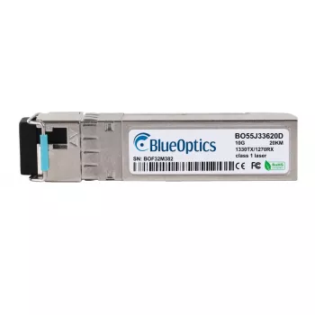 BlueOptics BO55J33620D Transceiver SFP+ Bidi compatible Hikvision HK-SFP+-10G-20-1330, 10Gbps, 20km, 1330nm Tx/1490nm Rx, LC simplex, fibre monomode
