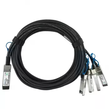BlueOptics Câble de dérivation d'attache directe QSFP28 100GBASE-CR4 vers 4x25GBASE-CR SFP28 BlueLAN passif IBM EB4P, 2 m