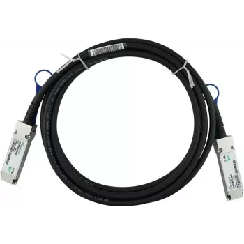 BlueLAN QSFP-4SFP25G-CU3M-HU-BL câble cuivre Direct Attach QSFP28 vers 4x SFP28, 100GBASE-CR4, 26AWG, 3 mètres