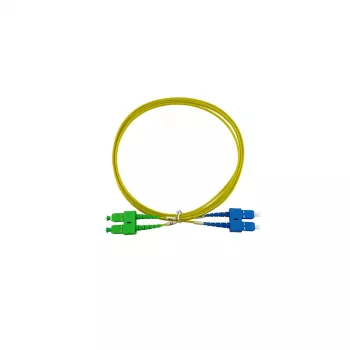 Câble de raccordement fibre optique duplex BlueOptics SC-UPC/SC-APC monomode OS2 20 m